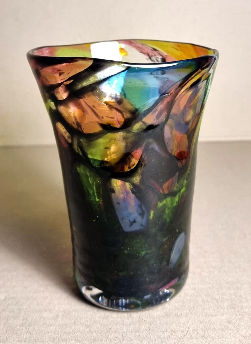 Multicolored Murano vase
