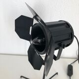 Vintage black projector lamp 1970 - 40 cm