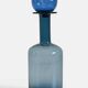Scandinavia Modern Otto Bauer for Holmegaard Blue Glass Bottle Decanter