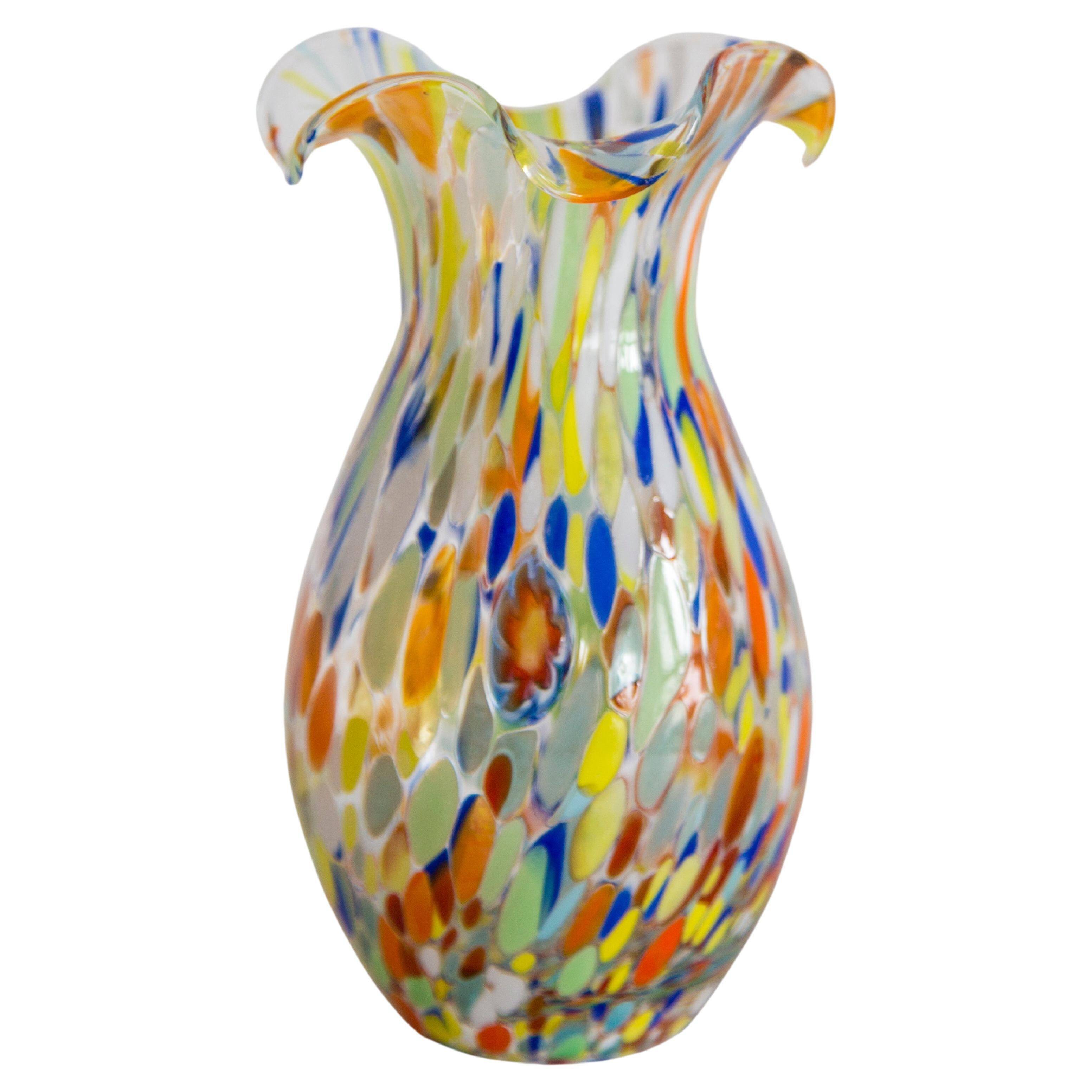 Small Vintage Murano Vase from the Mid-Century, Italy, 1960s