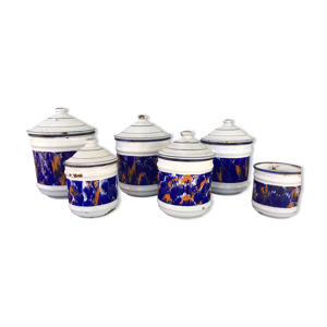 Série de 6 pots de cuisine