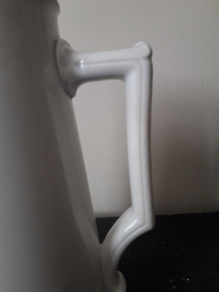 White pitcher Digoin Sarreguemines XIX