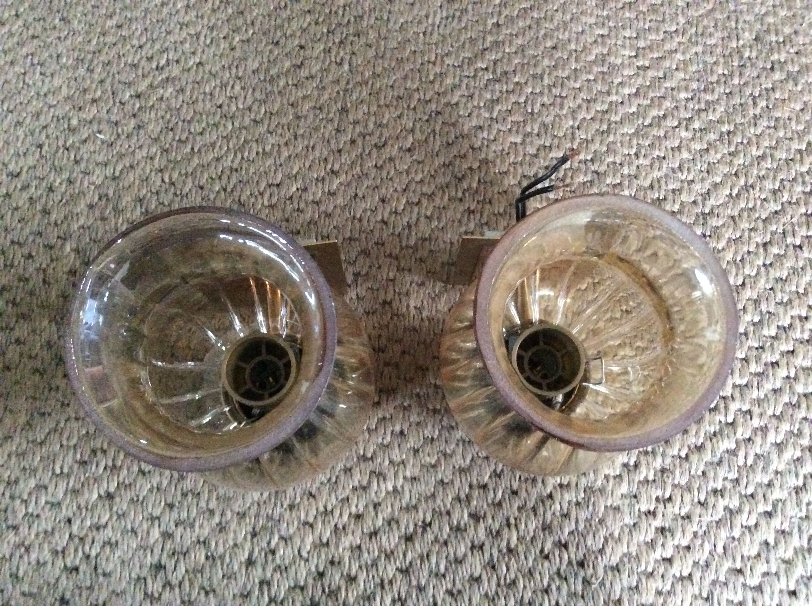 Pair of vintage wall lamps