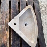 Corner stone sink