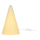 Lampe SCE Teepee Habitat en verre dépoli orange