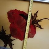 Floral tray signed Elge