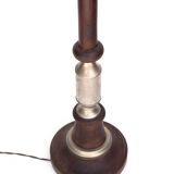 Vintage lamp wood and tin lamp foot floor lamp floor lamp, living room, desk