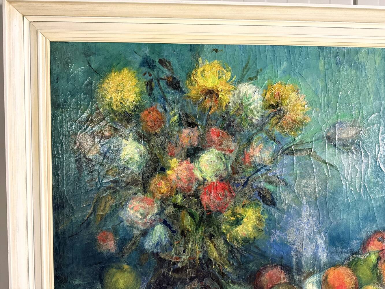 Large mid-century  still-life painting 1962