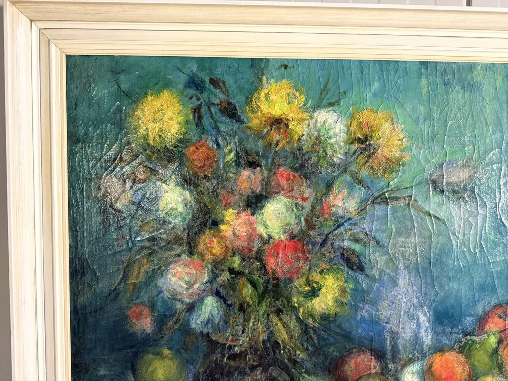 Large mid-century  still-life painting 1962