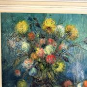 Large mid-century  still-life painting 1962