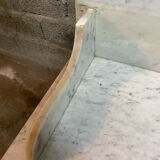 Antique dressing table, white marble