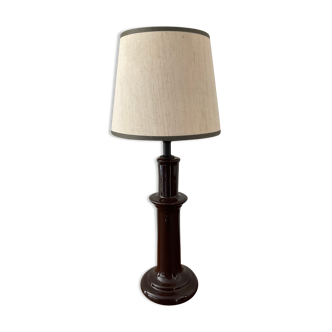 Lampe vintage en céramique émaillée