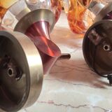 Pair of wall lamps Murano Mazzega, 1970