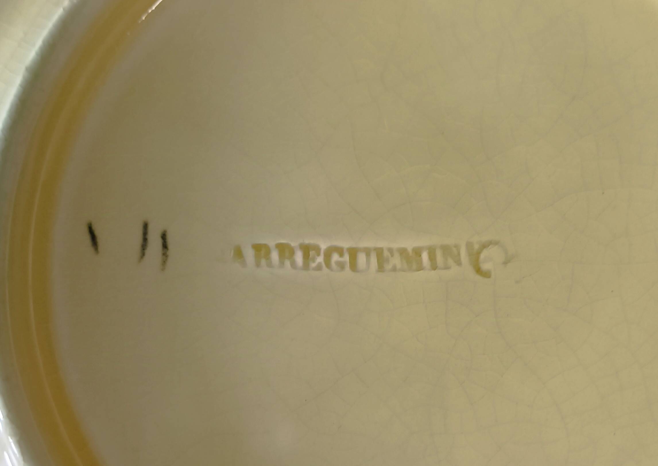 Sarreguemines barbotine plate