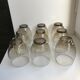lot de 9 grands verres à eau design en verre fumé art déco années 30