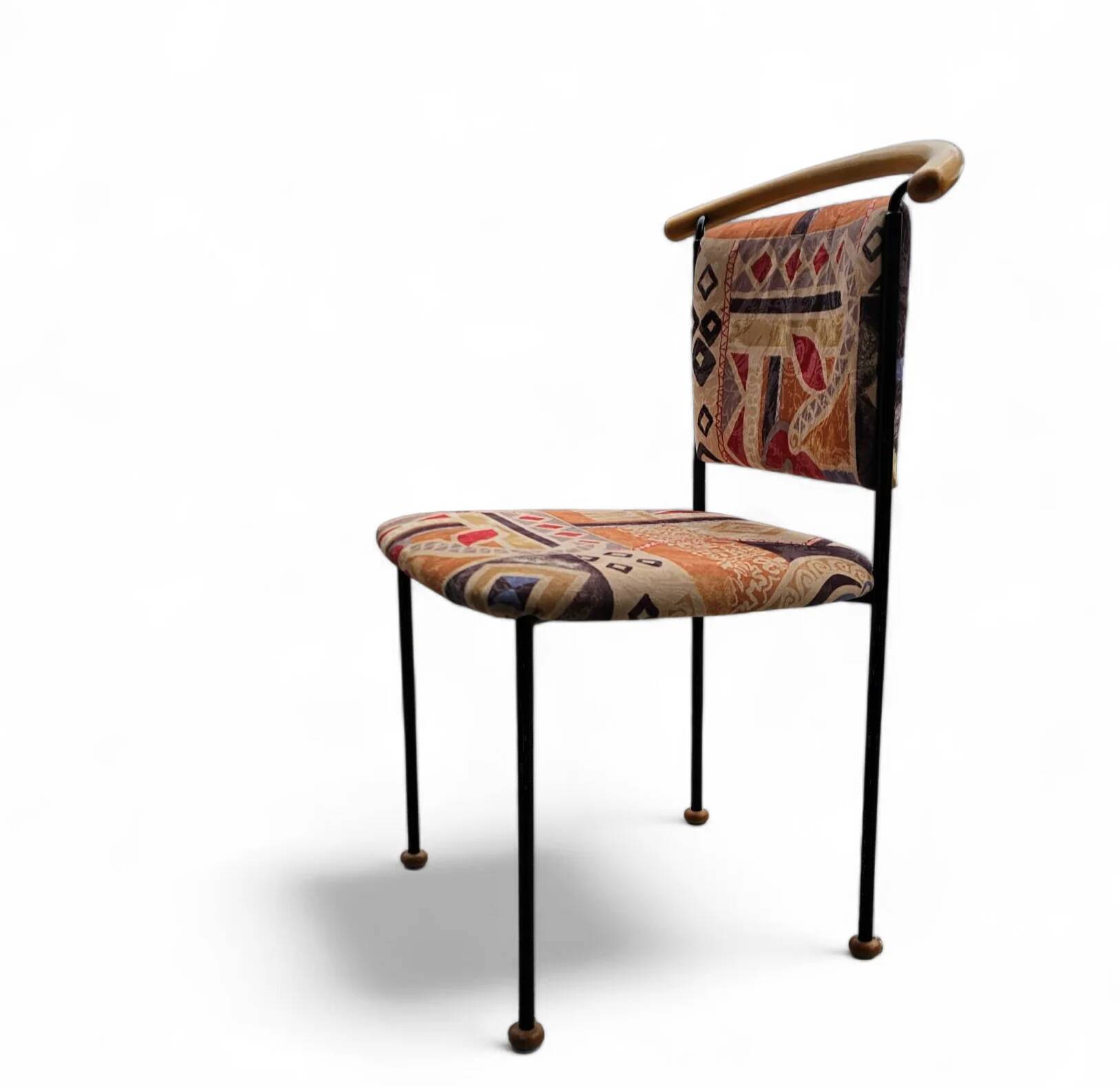 2 x Vintage Italian side / desk chair 1980s