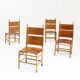 Vintage Kentucky dining chairs by Carlo Scarpa for Bernini, 1970s, set of 4