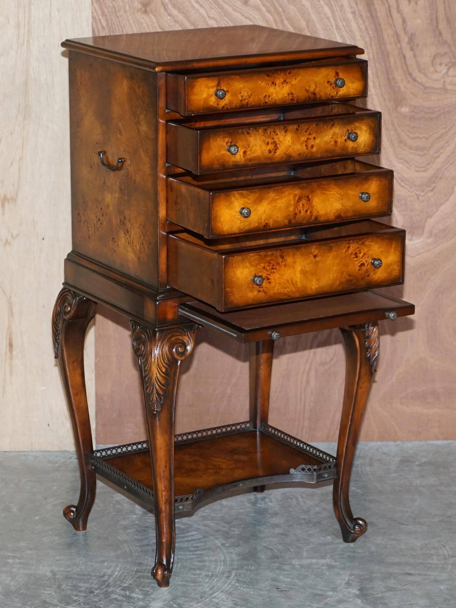 Commode Theodore Alexander style Campagne militaire en cuir