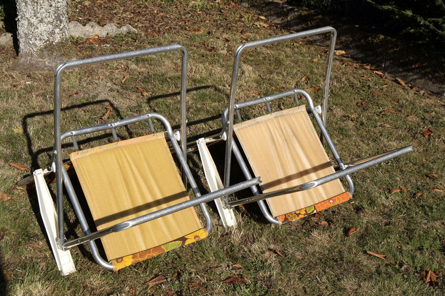 Paire de fauteuils de camping Kettler vintage 70's