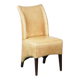 Cow leather dining/side/desk chair with comfortable seat and a high back