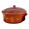 Soupière Poterie émaillée caramel