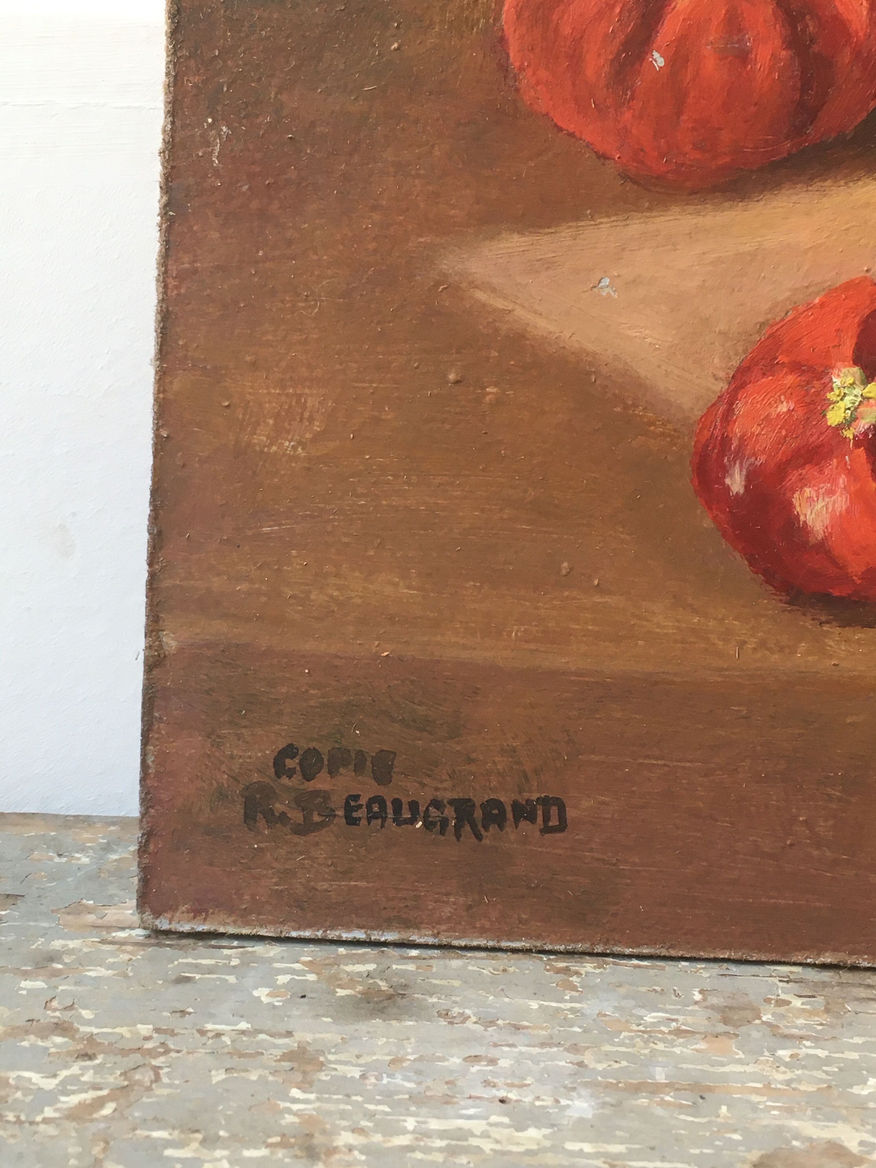 Nature Dead oil on rigid support