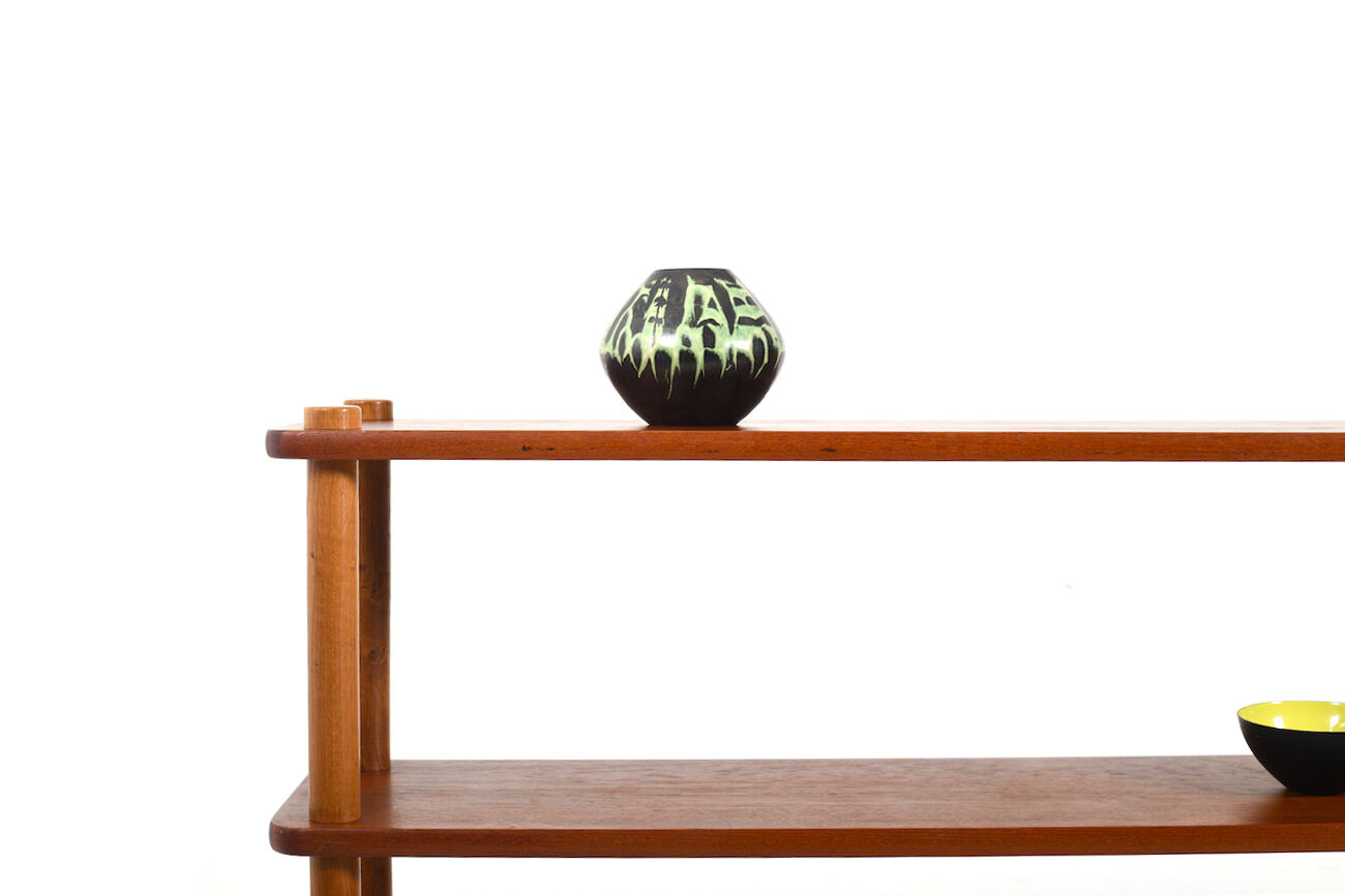 High Quality Danish Teak & Oak Display Shelves by Bovirke