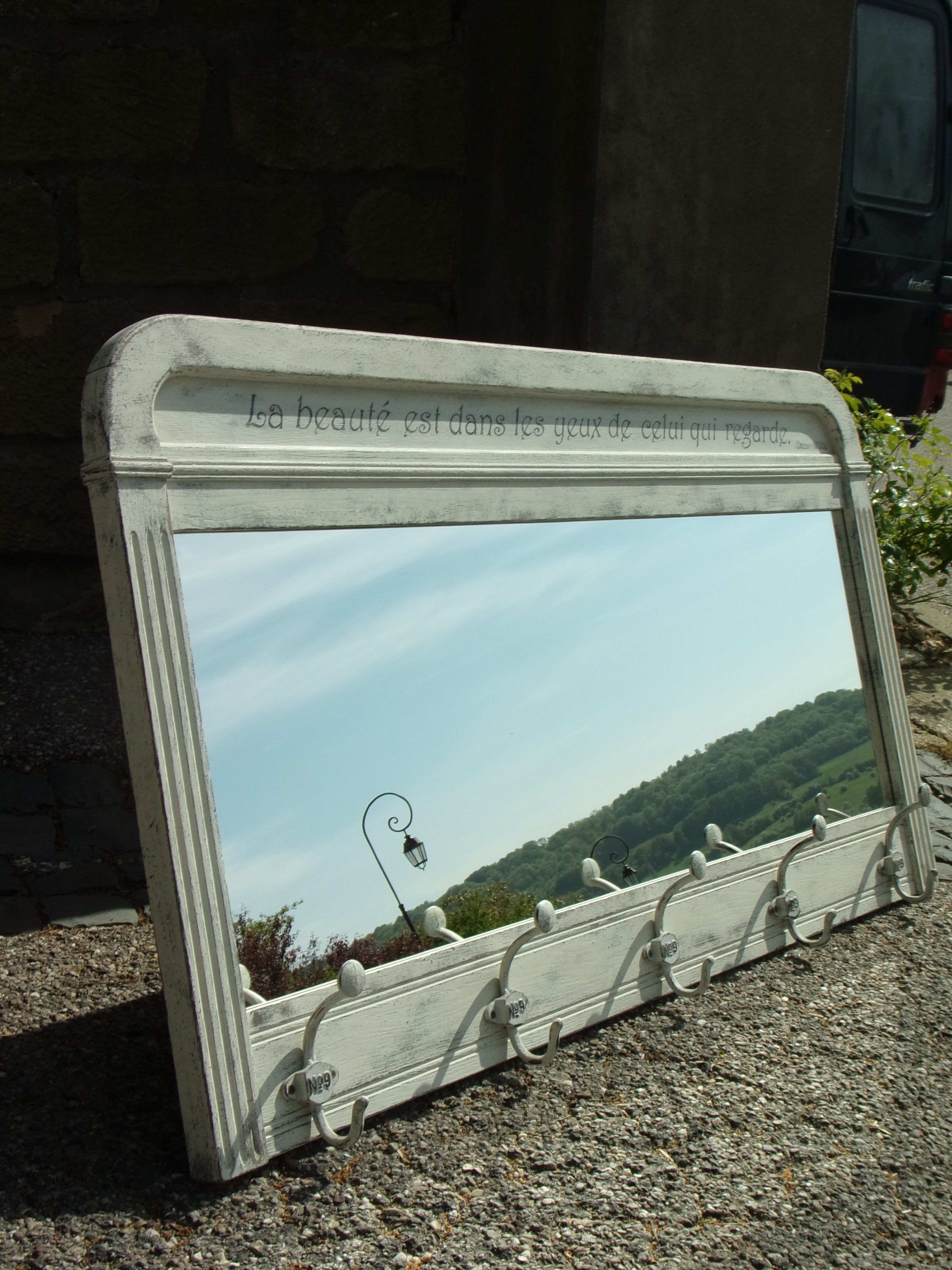 Shabby mirror 142x82cm