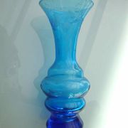 Ancient vase in engraved glass