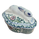 Rabbit porcelain box