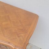Pair of Louis xv style bedside tables in cherry wood, 3 drawers