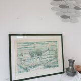 Watercolor Norman bocage signed
