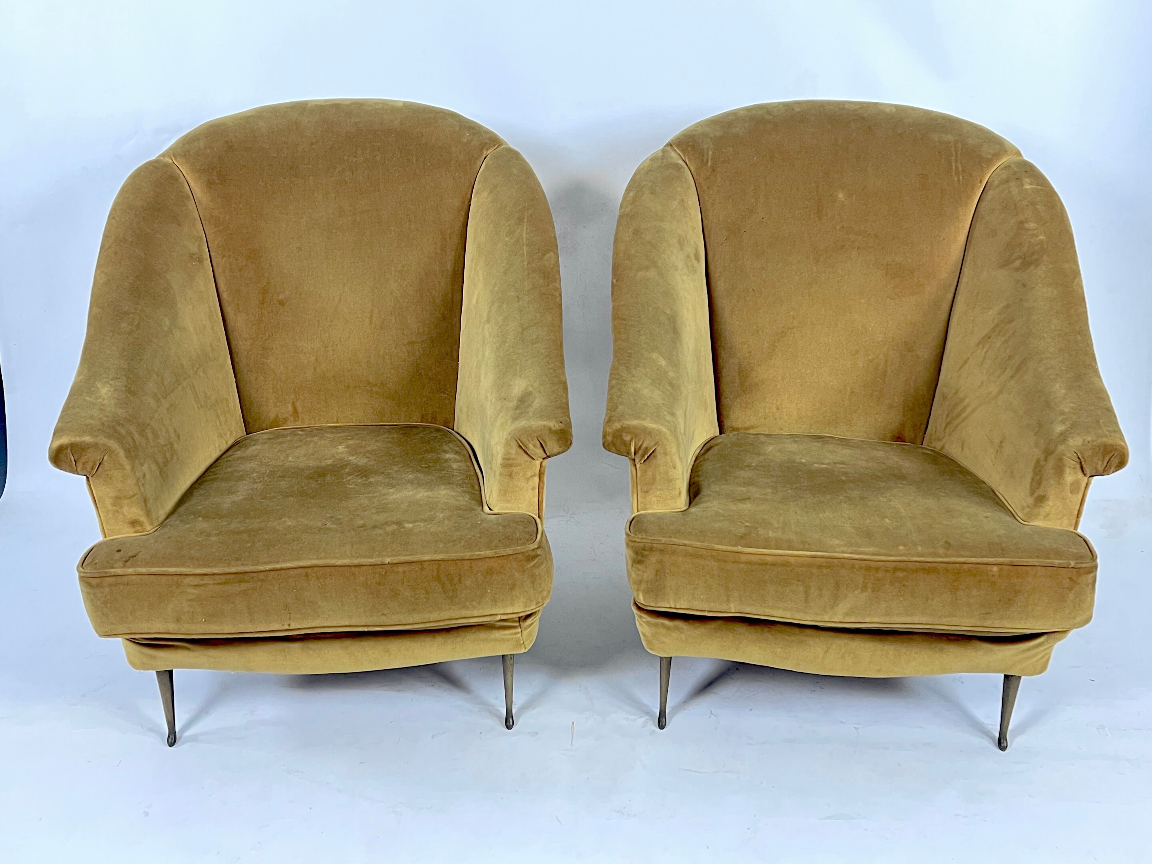 Isa Bergamo, armchairs, Italy 1950s