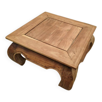 "Opium" coffee table in carved solid wood - Chic Ethnic Style
