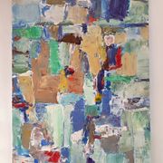 Peinture original Art abstrait technique mixte sur papier