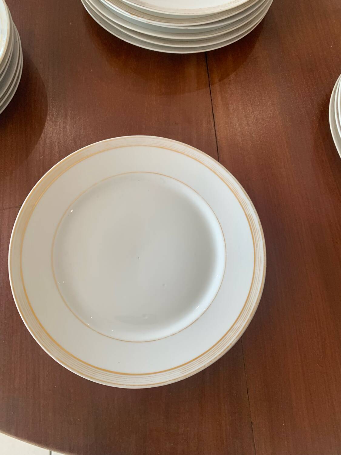 Lot of old white crockery