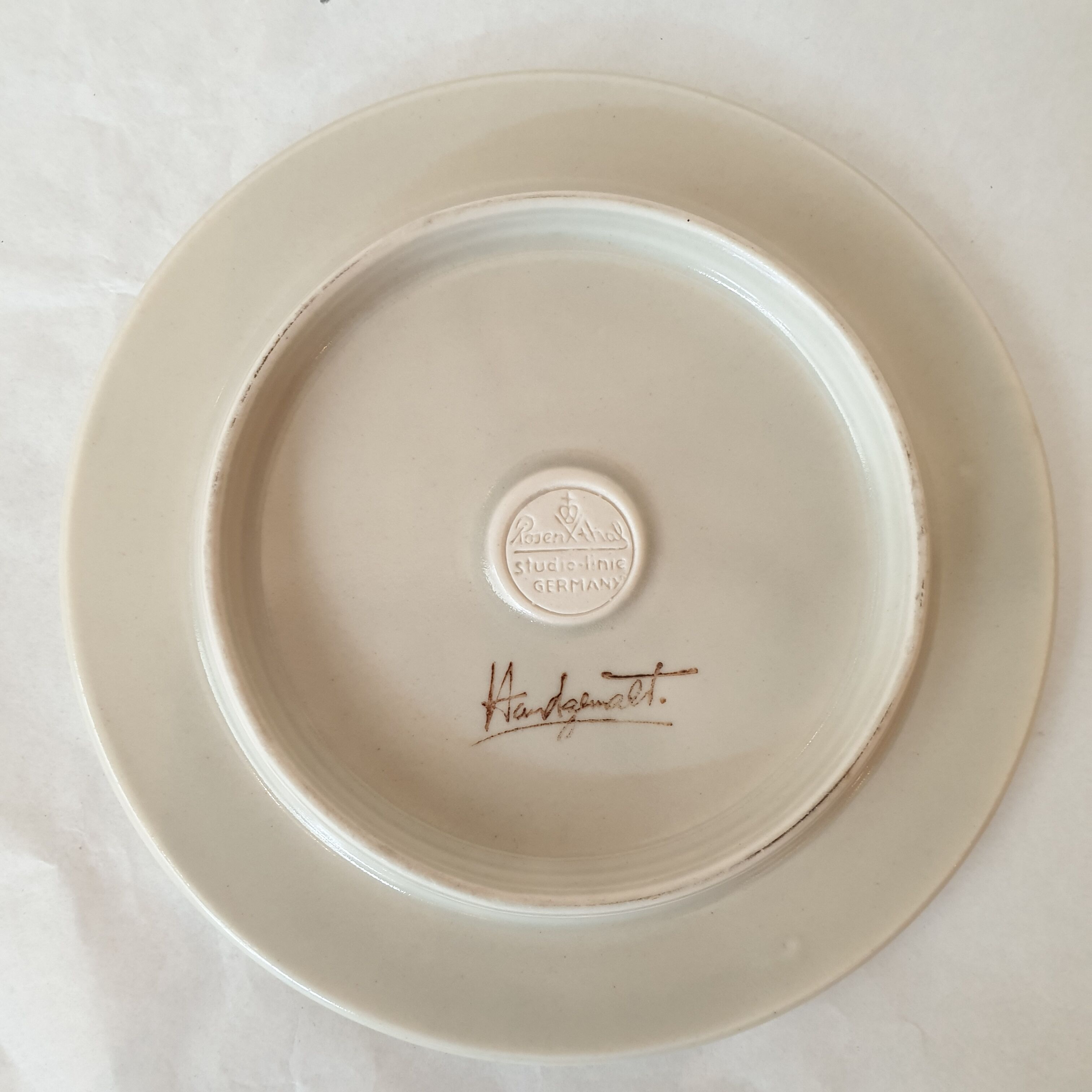 Plate saucer rosenthal germany siena brown 1970s