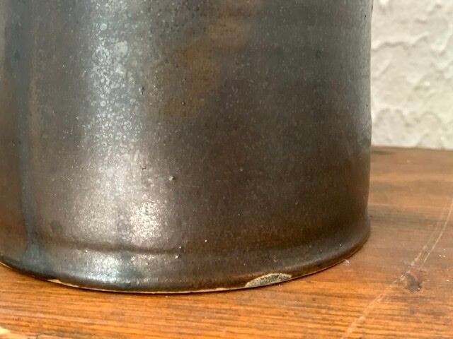 Jean Cacheleux's black ceramic pitcher, 1970s