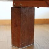 Brutalist coffee table in solid oak