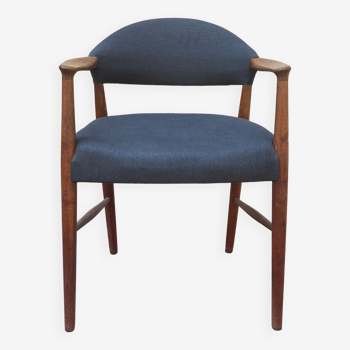 Restored Danish teak armchair