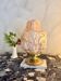 Art Deco lamp made of marbled opaline.