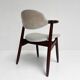 Grey colored cowhorn chair, 1970s