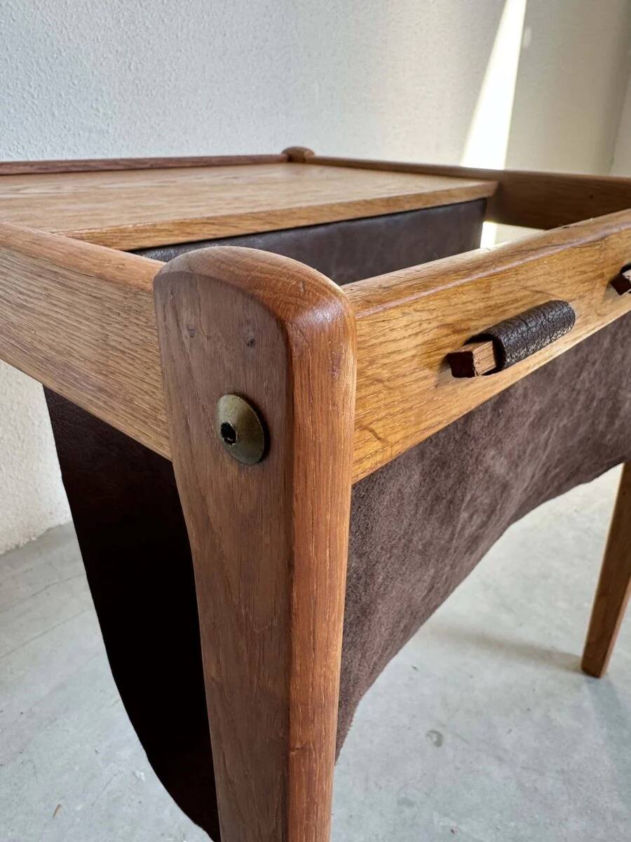 Vintage magazine side table