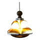 Vintage Murano Style Pendant Light | Hand Blown Opaline Glass | Mazzega Style | Mid Century Modern | Restored Yugoslav Chandelier