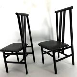 Mid-Century Set of four Zea dining chairs by Annig Sarian for T70. Italy 1980s