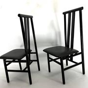 Mid-Century Set of four Zea dining chairs by Annig Sarian for T70. Italy 1980s