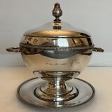 Silver metal ice bucket