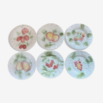 6 dessert plates slurry fruits Salins