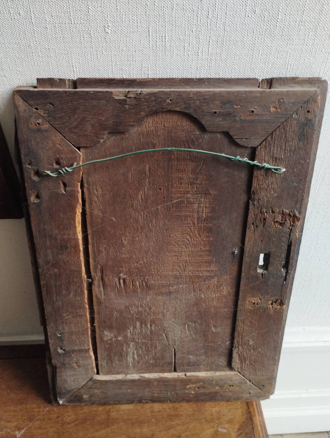 Carved wooden panels