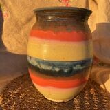 Glazed terracotta pottery vase